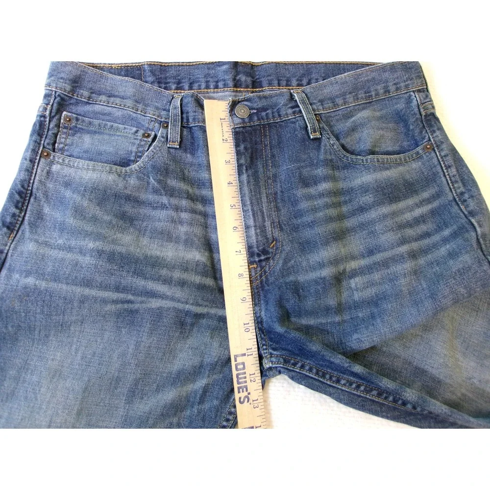 Levis 527 Slim Bootcut Jeans Mens 36x34 Blue Medium Wash WaterLess 05527-0527